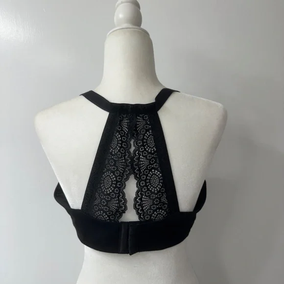 Soma Embraceable FC Geo Lace Racerback Lace Push Up Back - 40D - Black - Picture 4 of 5